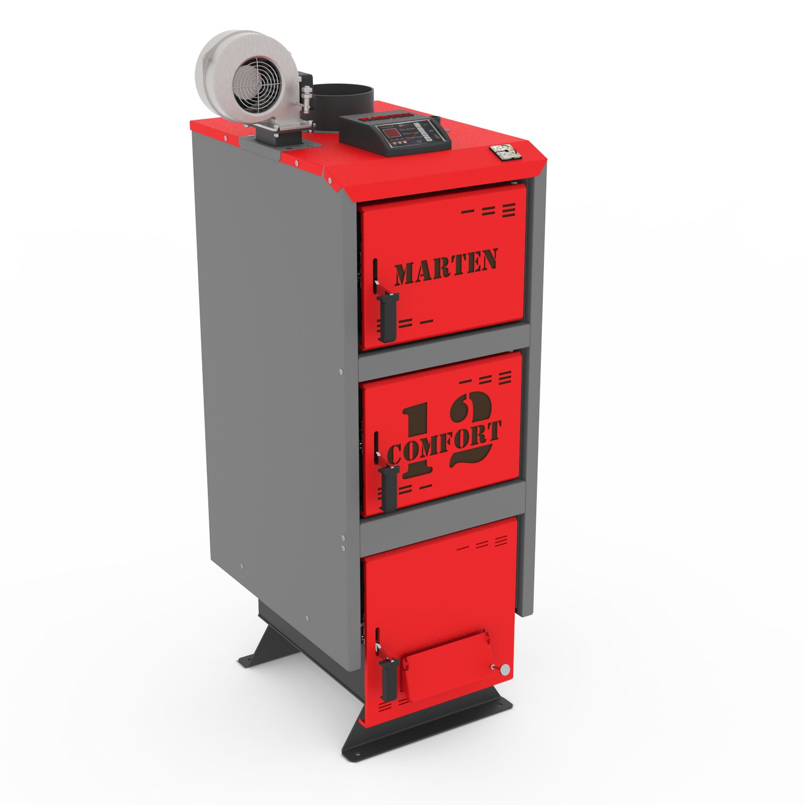 Котел опалювальний твердопаливний "Marten Comfort" МС-12M потужність 12 кВт